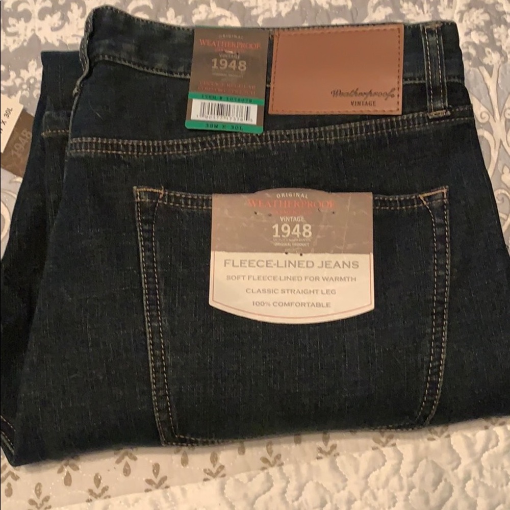 Weatherproof Fleece Lined Jeans